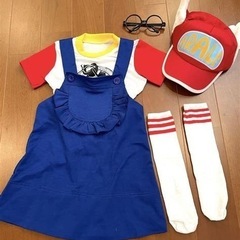 アラレちゃん コスプレ衣装 ハロウィン コスプレ子供服5点セット...