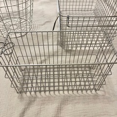 無印良品　ワイヤーかご　3点セットの画像