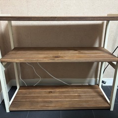 オープンラック 幅75×奥行28×高さ65cm マルチラック 3段 棚 シェルフ 収納 収納ラック 収納棚 本棚 ラックの画像