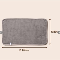 山善 電気敷毛布 新品未使用の画像