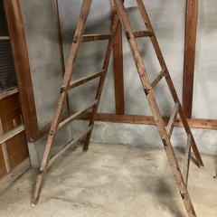 昭和レトロ　脚立の画像