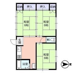 🔶短期賃貸🔶希少 米沢市万世町３号棟🔶ペット可物件♪🔶平屋３K🔶 - 米沢市