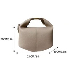 ショルダーバック　ベージュ　レザー調の画像