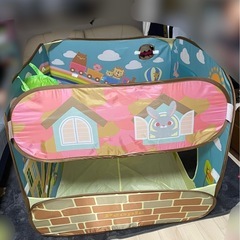 子供用室内外テント 折りたたみ  遊び小屋