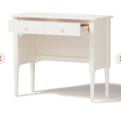 Fran Fran ミーオ コンソール ホワイト デスクとチェア セットの画像