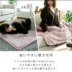 山善 電気敷毛布 新品未使用の画像