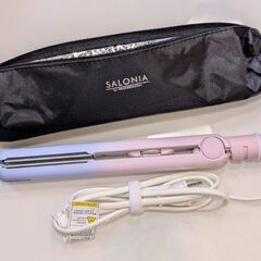 美品 サロニア ストレートアイロン 24mm 海外対応