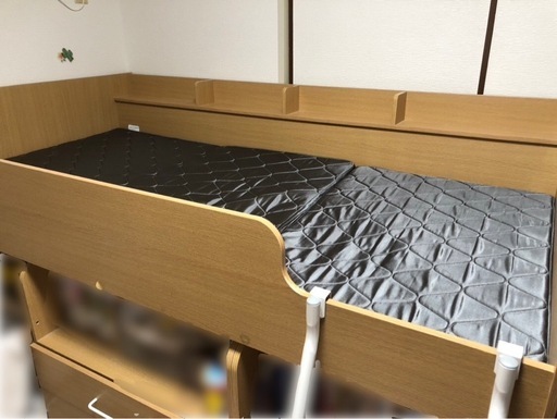 3/9まで【引取限定】ニトリのシステムベッドデスク&ラックと棚