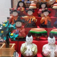 雛人形 木目込 五段の画像