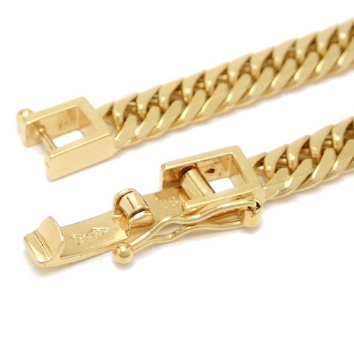 美品 k18  6面w  50センチ　造幣局刻印有