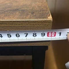 ヴィンテージ調ローテーブル　ニトリ 机の画像