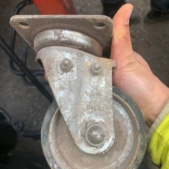 台車のタイヤ。