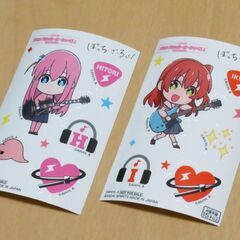一番くじ 『ぼっち・ざ・ろっく 』 ステッカーセット ８点コンプセット（オマケ付き）の画像