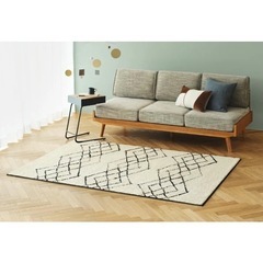 【決まりました】unico ラグ(200×140)定価20,900円の画像