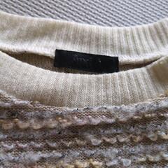 ニットワンピース 長袖 クリーム・ベージュ　andAの画像