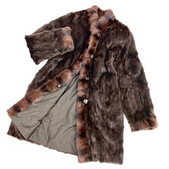 最高級毛皮】ロリスファー × シルクコート ロングコート リバーシブル F