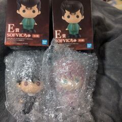 【新品/未開封】幽遊白書 1番くじ 蔵馬/飛影セット ソフビ