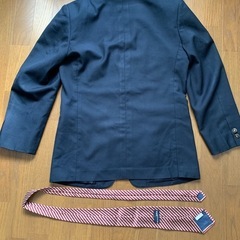 美品❣️某私立高校男子制服紺ジャケット175cm+ネクタイの画像