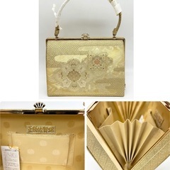 中古◆和装バッグ◆草履セット◆正絹佐賀錦◆の画像