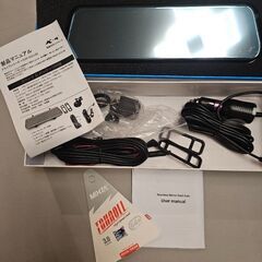 ドラレコ 新品【full SCREEN rearview mirror dash cam】の画像
