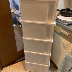 引き出し収納ケース（5段）の画像