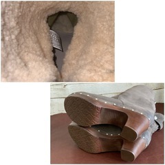 UGG【23㎝位】2wayブーツ☆クリーニングお手入れ済4219の画像