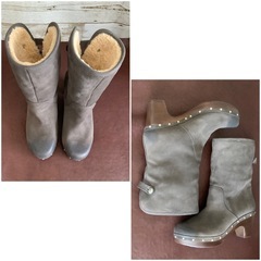 UGG【23㎝位】2wayブーツ☆クリーニングお手入れ済4219の画像