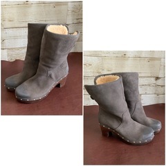 UGG【23㎝位】2wayブーツ☆クリーニングお手入れ済4219の画像