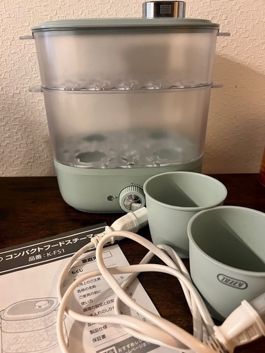 toffy コンパクトフードスチーマー　蒸し器　箱なし