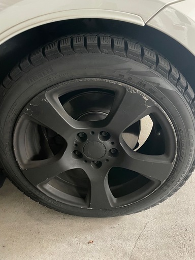 スタッドレス　アルミホイール　4本セット　17インチ　山5mm　　　　