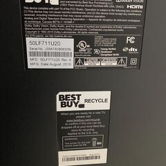 海外購入　TOSHIBA　50インチ　液晶スマートテレビの画像