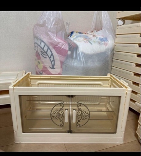 プラスチック　折りたたみ収納BOX
