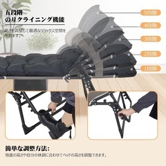 折りたたみベッド 簡易ベッド マットレス付 来客用 アウトドア　キャンプ 当直 宿直 介護用ベッド 仮眠 ベッドの画像