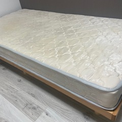シングルベッド　マットレス付き　