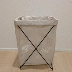 収納ボックス 縦型(アイボリー) ランドリーラック バスケット洗濯物入れ
の画像