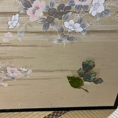 屏風　花柄の画像