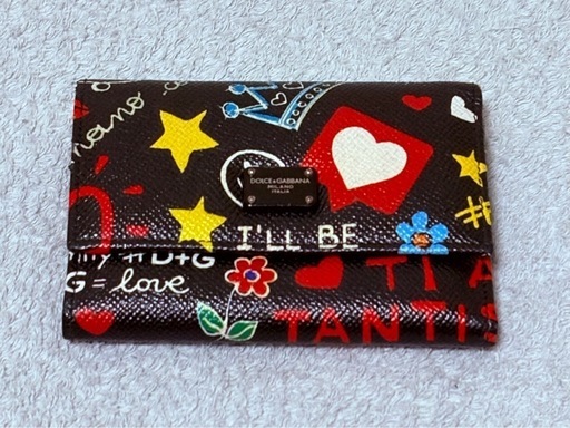 中古/極美品/ドルチェ&ガッバーナ/グラフィティ/三つ折り/財布