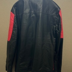 【10/29〜20%off中】ライダースジャケット（赤×黒）2XLの画像