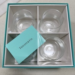 【新品未使用】Tiffany & Co. ティファニー クリスタルグラス4個セットの画像