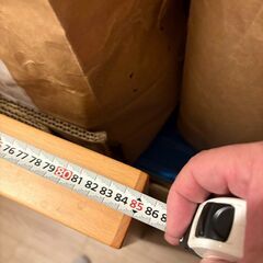 無印良品の頑丈なテーブルです！の画像