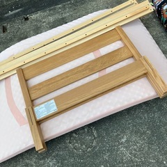 【無印良品/シングルベッド】ベッドフレーム&マットレスの画像