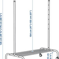 IKEA ハンガーラック　1台目　2/19までの画像