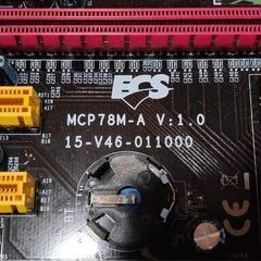 【中古動作確認品】ECS GF8200A MCP78M-A V1.0 マザーボード AMD Athlon 64 X2 5400+ 2.8GHzの画像