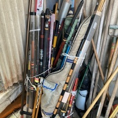 釣竿　大量