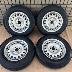 165R14 6PR LT 鉄ホイールタイヤ 軽自動車や商用車等に
