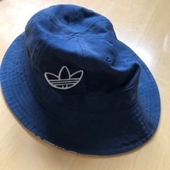【美品】adidas バケットハット ネイビー