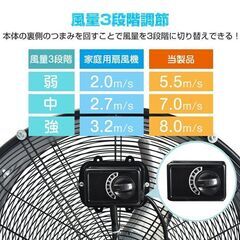 【訳あり】工場扇 扇風機 業務用 工場扇風機 工業扇 工業扇風機 床置き 置き型 大型 56cm 大型扇風機 フロア扇風機 サーキュレーター 換気 sg004 の画像