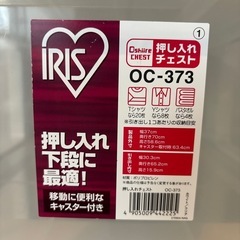 プラスチック衣類ケース アイリスオーヤマ 2つの画像