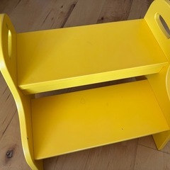 【組み立て済み】IKEA トローゲン　黄色ステップ