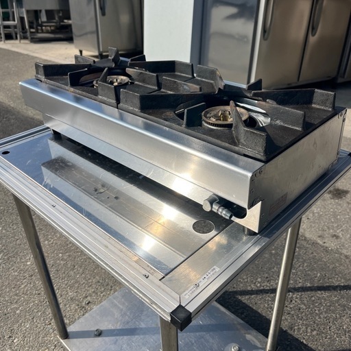 ☆  中古品  リンナイ2口ガスコンロ  2024年  都市ガス用 　54.5×27.5×12  厨房用品  ☆ 